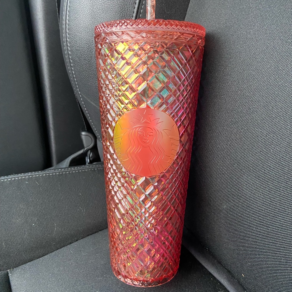 Starbucks cold cup tumbler pink